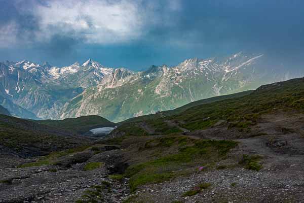 Col de la Seigne, 2516 m, versant français