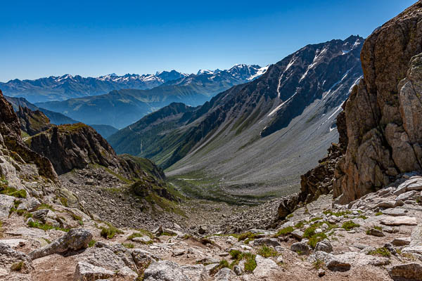 Fenêtre d'Arpette, 2671 m, versant Champex
