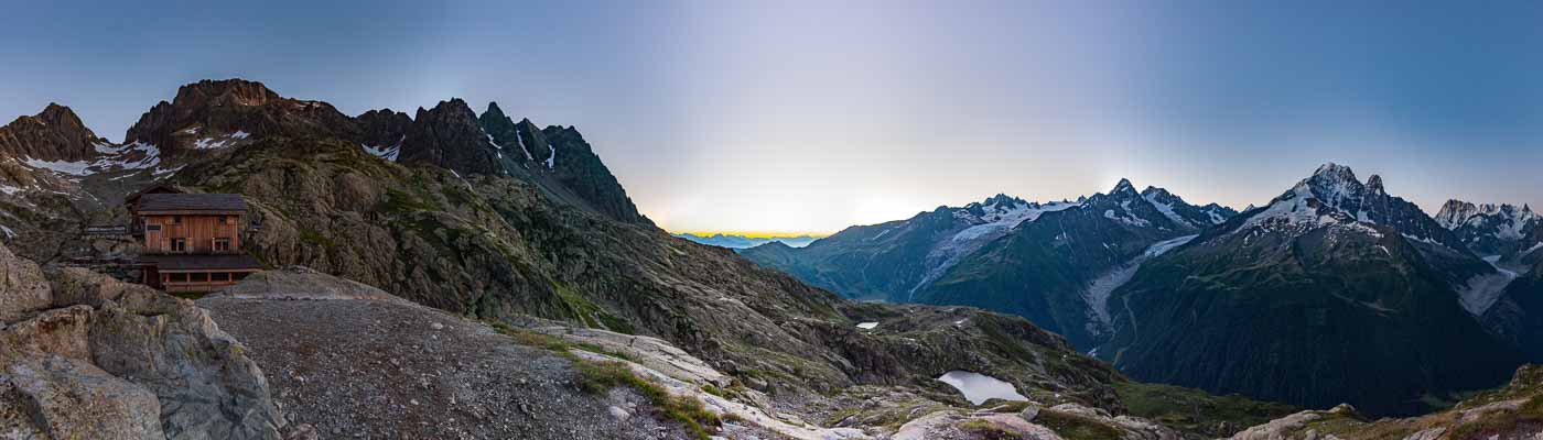 Lever de soleil depuis le lac Blanc