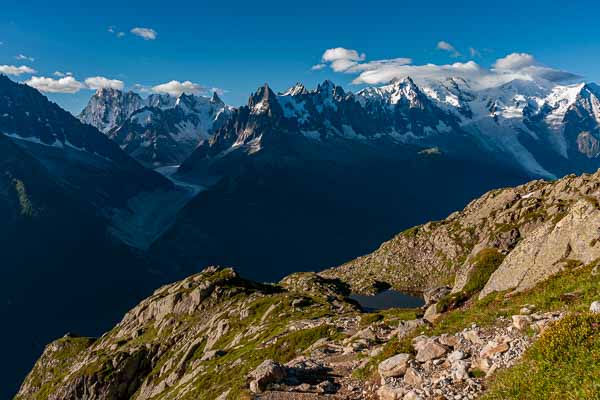 Grandes Jorasses et aiguilles de Chamonix