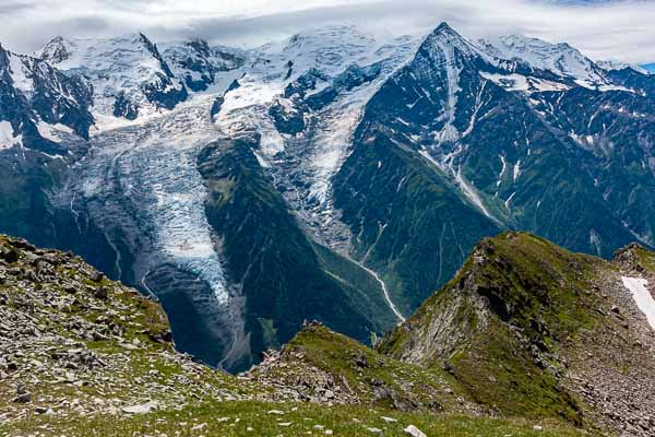 Glaciers des Bossons et de Taconnaz, aiguille du Goûter