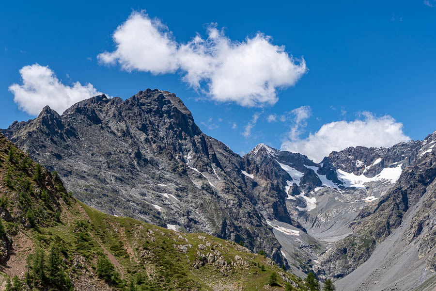 Pointe de Celse Nière, 3429 m, pointe du Sélé, 3556 m
