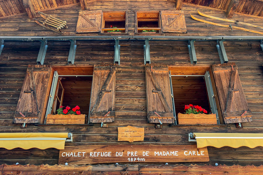 Chalet refuge du Pré de Madame Carle, 1874 m