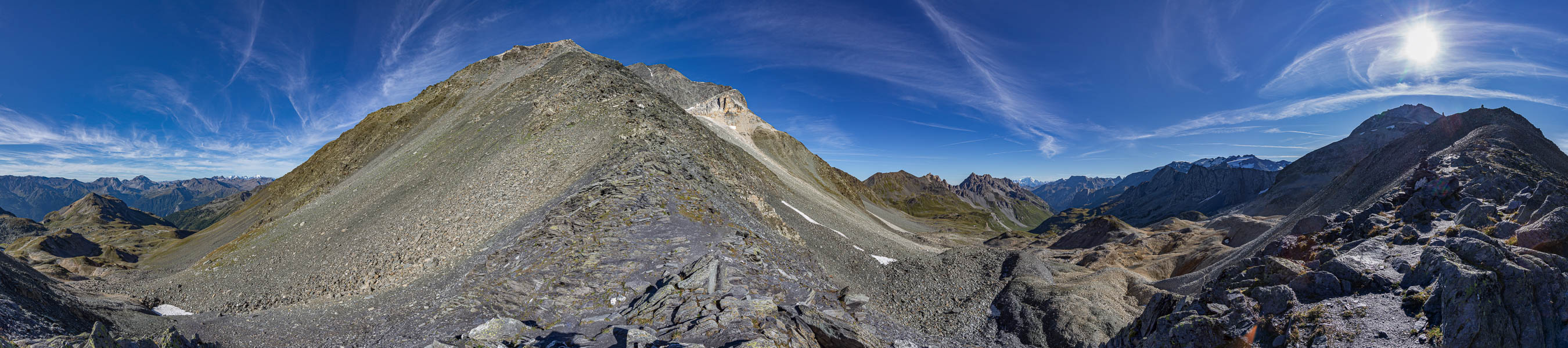 Col de Chavière : vue vers le nord