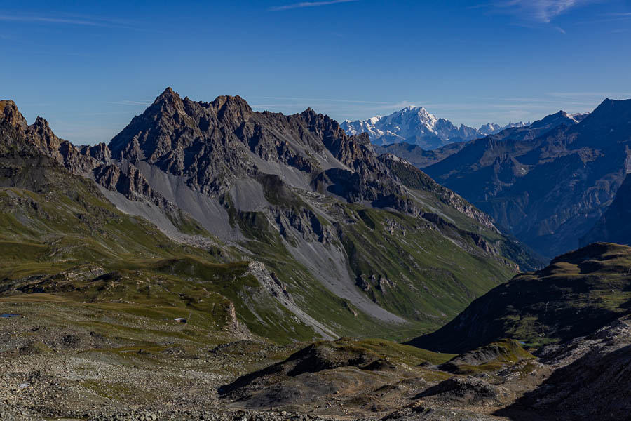 Aiguille des Corneillets et mont Blanc