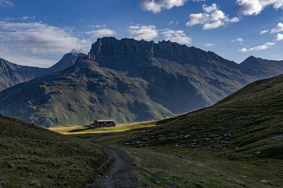 Pointes de Pierre Brune, refuge du Plan du Lac