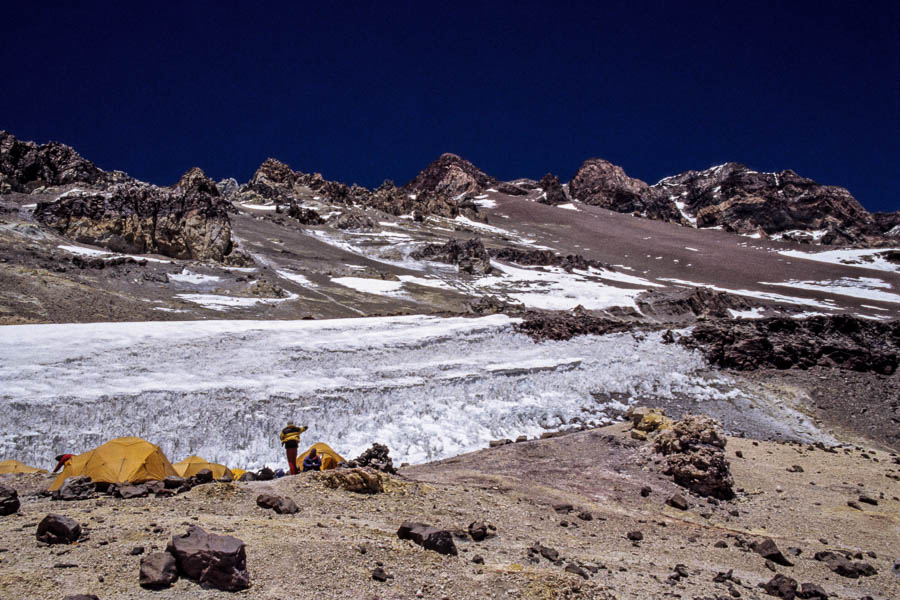 Nido de Condores, notre camp sous le sommet