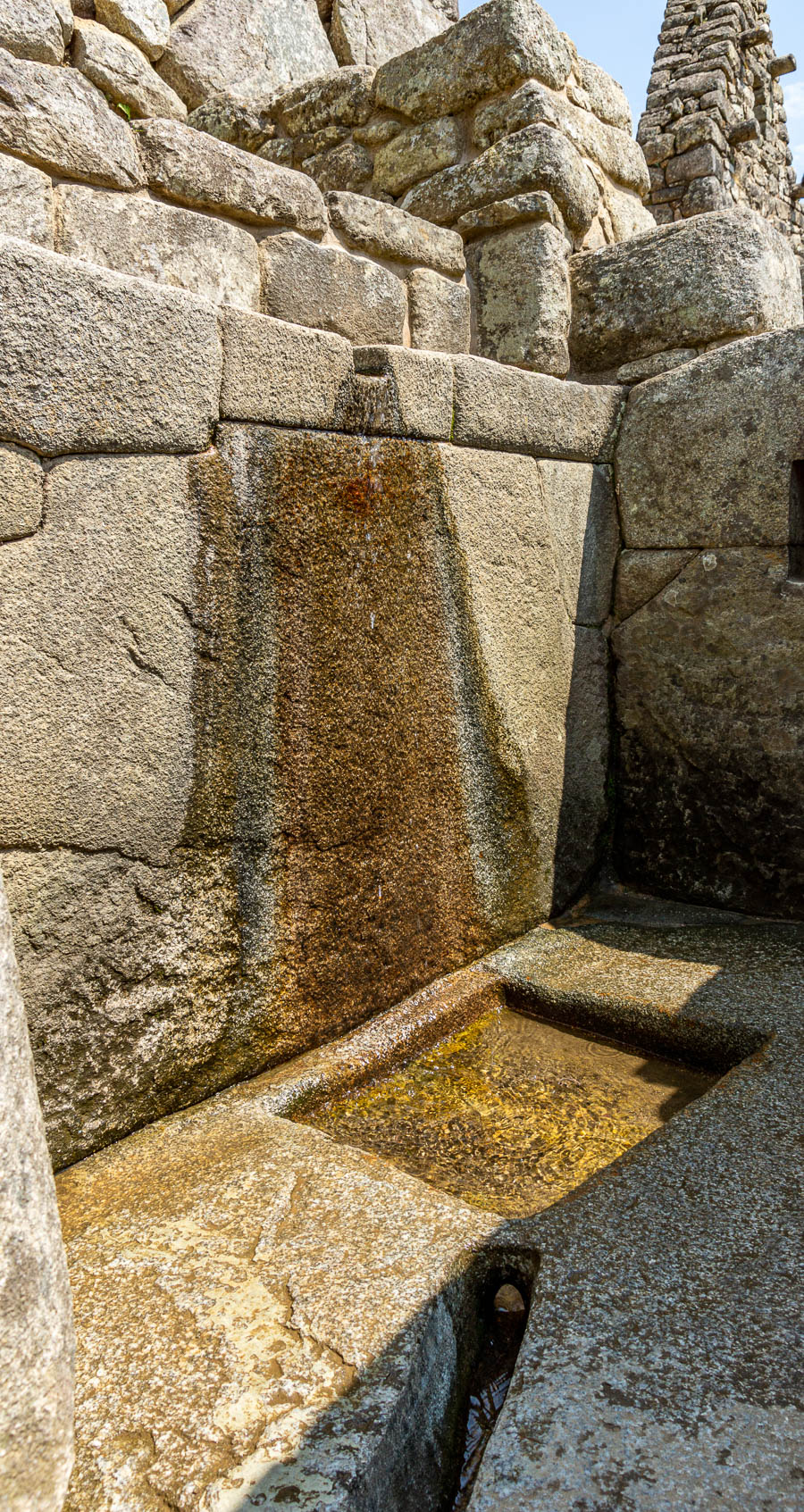 Machu Picchu : fontaine