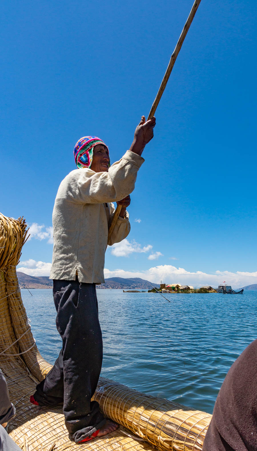 Île flottante uro : gondolier