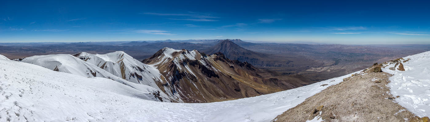 Sommet du Chachani : vue nord, est, sud