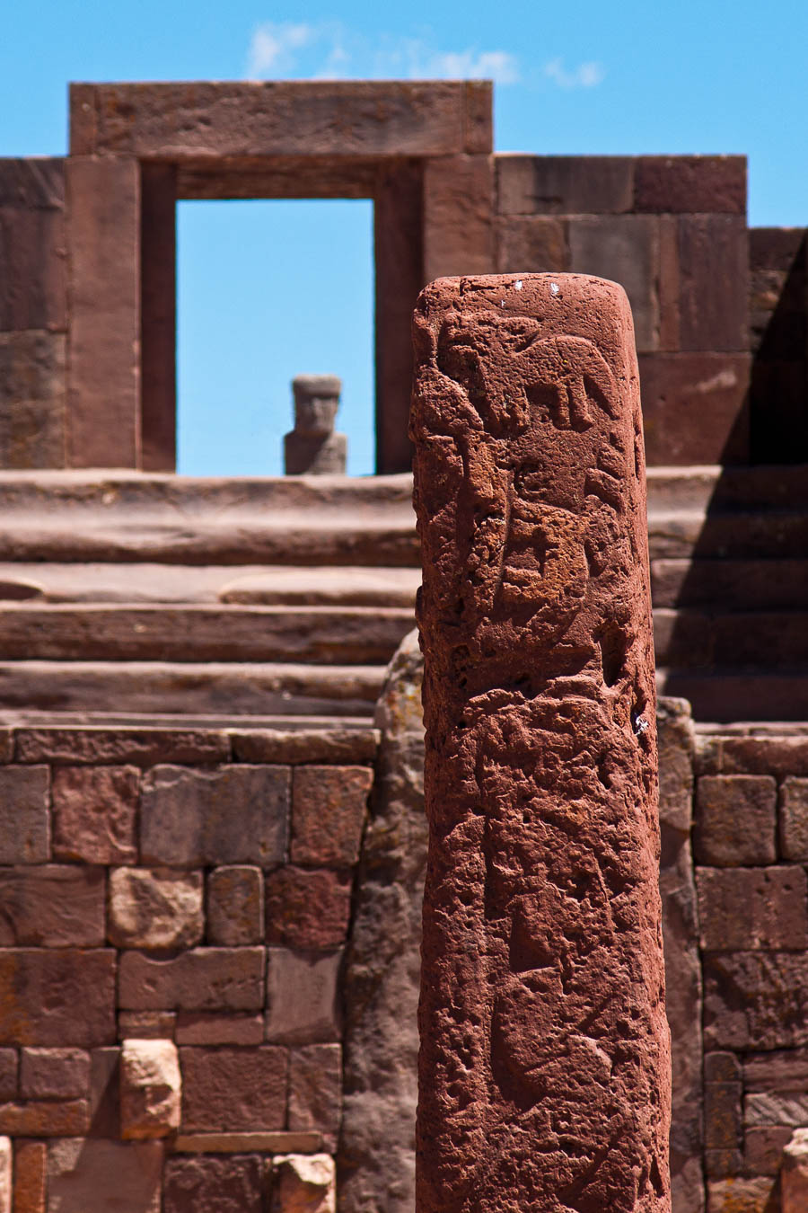 Tiwanaku : temple semi-souterrain