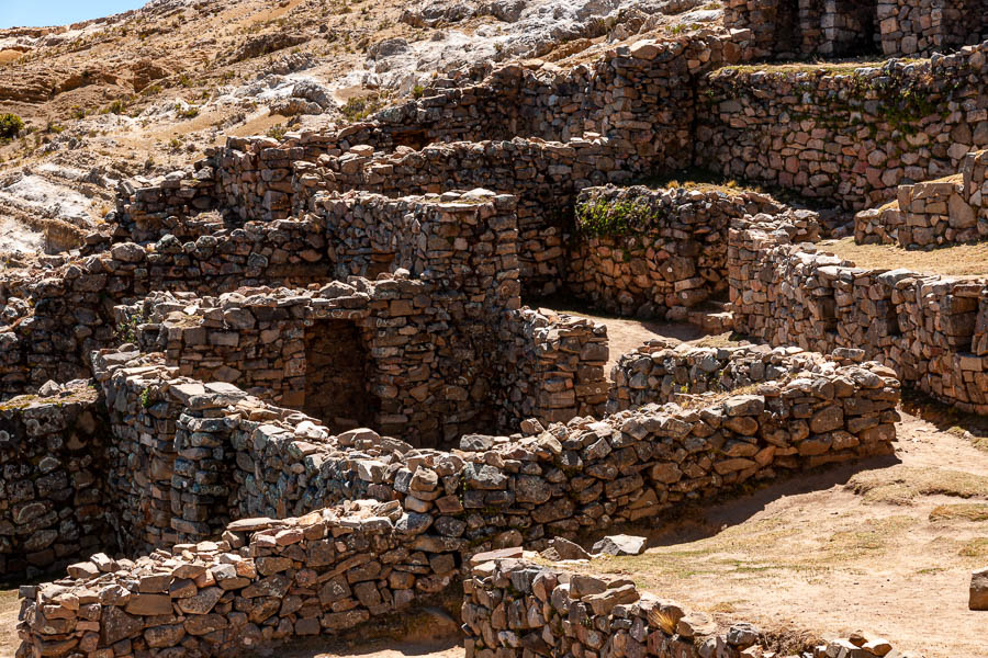 Lac Titicaca : île du Soleil, site inca de Chinkana