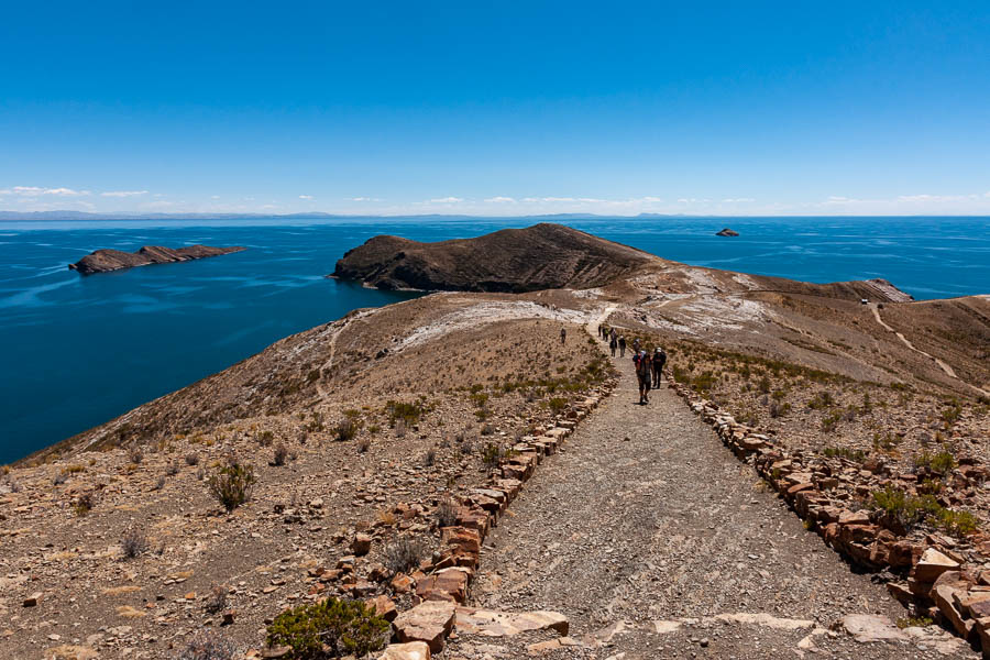 Lac Titicaca : île du Soleil, sentier de crête