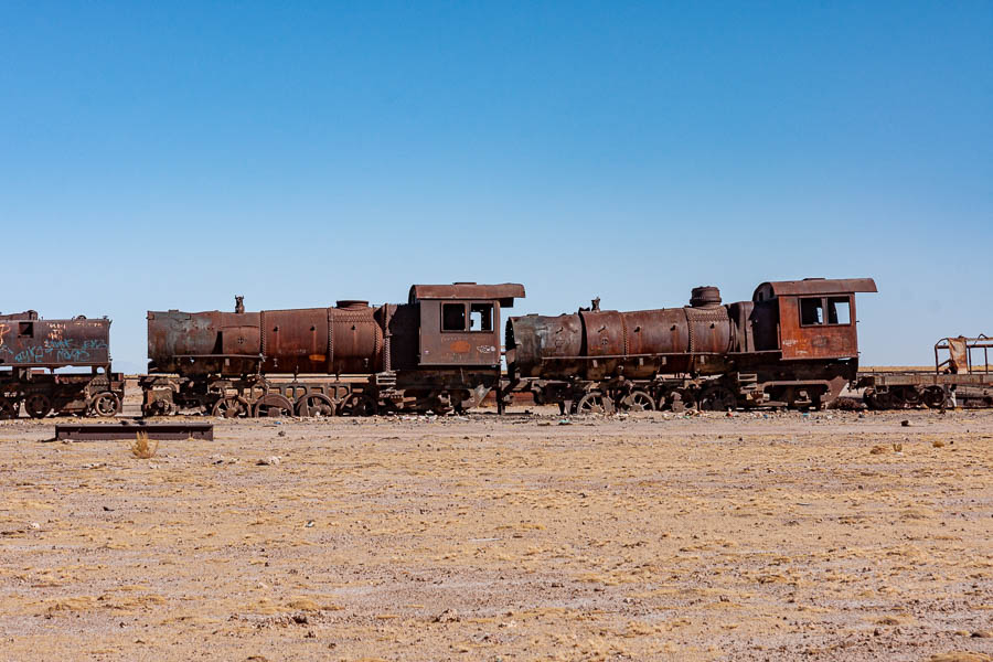 Cimetière de locomotives près d'Uyuni