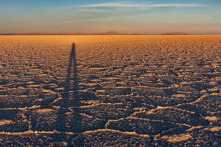 Salar d'Uyuni : coucher de soleil