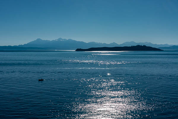 Lac Titicaca, île de la Lune et cordillère Royale