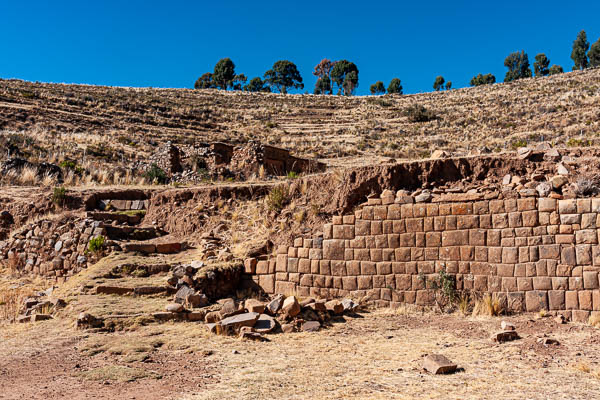 Lac Titicaca, île de la Lune : temple des vierges du Soleil