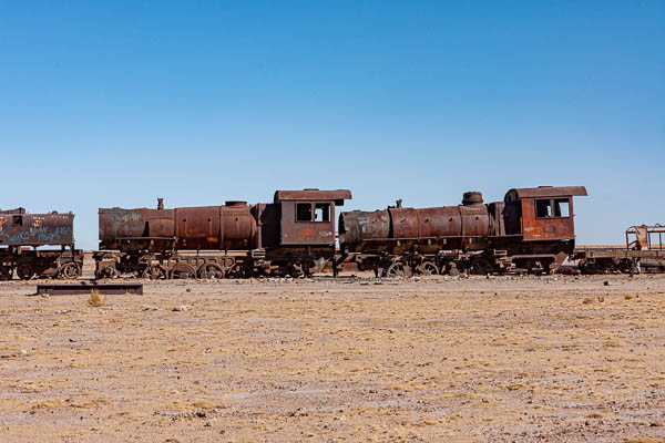 Cimetière de locomotives près d'Uyuni