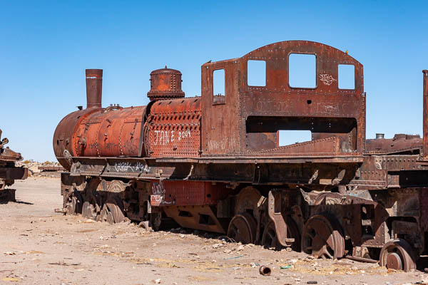 Cimetière de locomotives près d'Uyuni