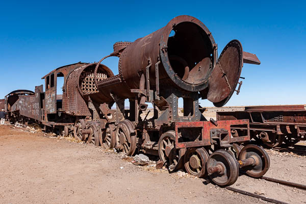 Cimetière de locomotives près d'Uyuni