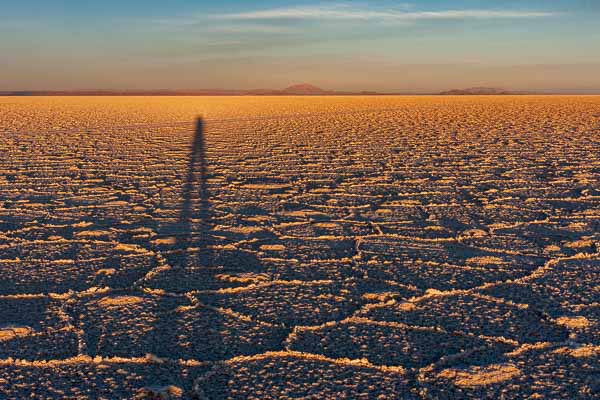 Salar d'Uyuni : coucher de soleil