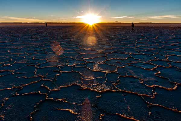 Salar d'Uyuni : lever de soleil