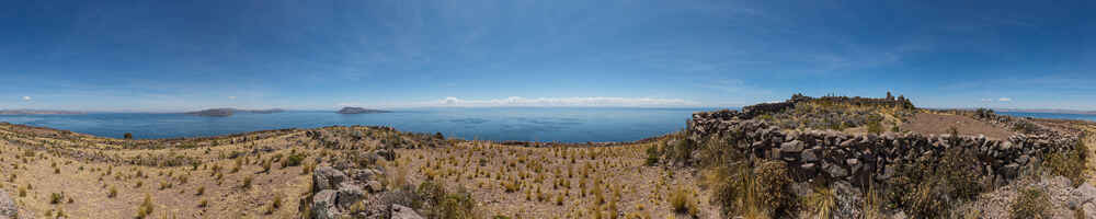 Taquile, vue du sommet de l'île