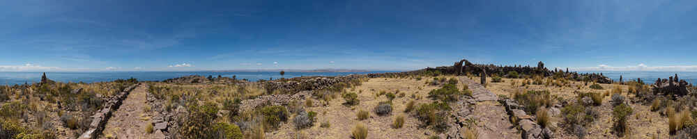 Taquile, vue du sommet de l'île