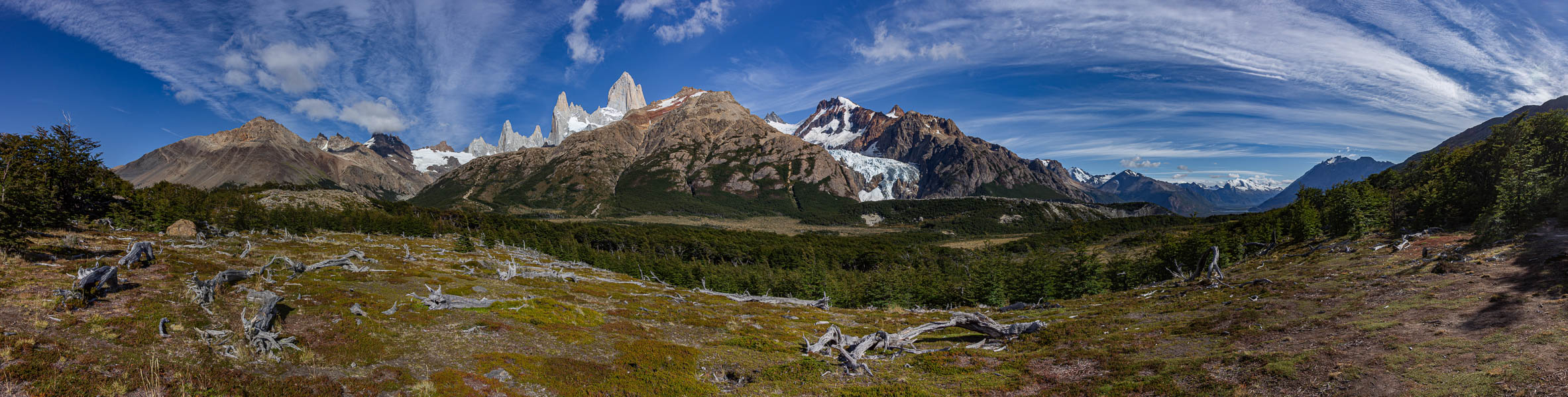 Fitz Roy et vallée du rio Blanco