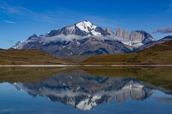 Lac Amarga et massif du Paine