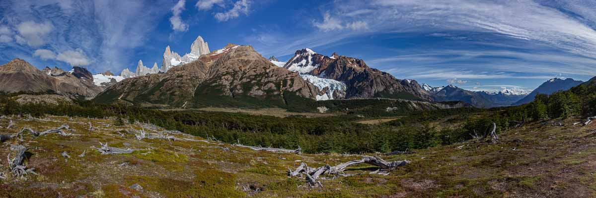 Fitz Roy et vallée du rio Blanco