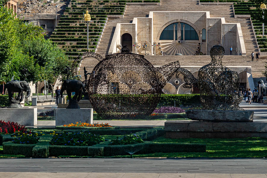 Yerevan, Cascade : jardin