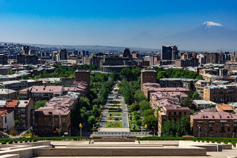 Yerevan depuis la Cascade