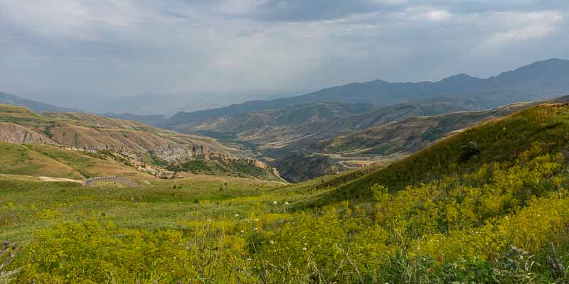 Caravansérail des Orbélians : vue vers le sud