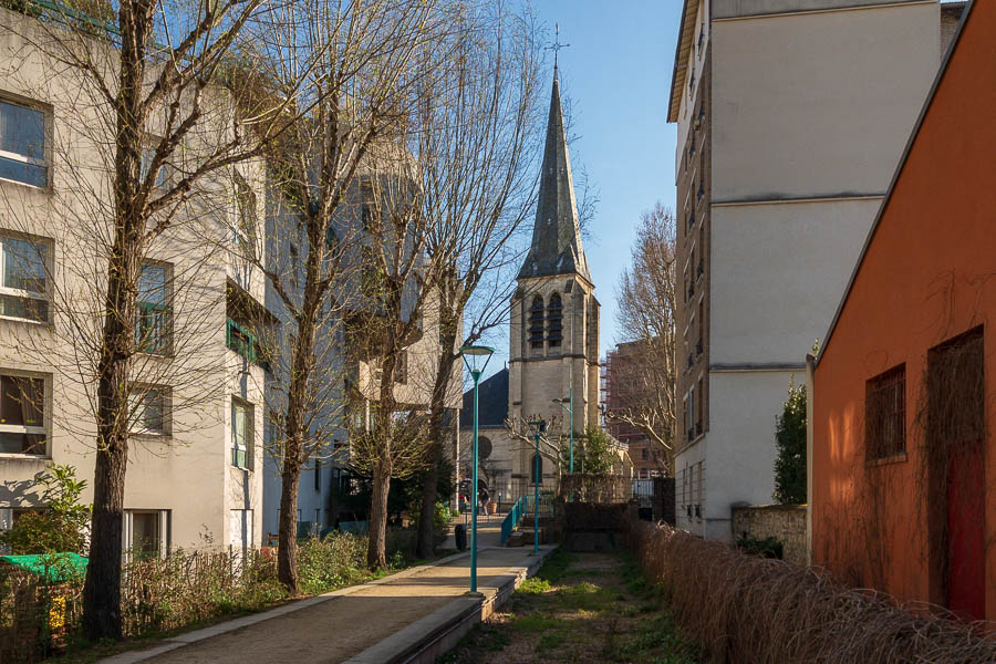 Ancien lit de la Bièvre à Gentilly