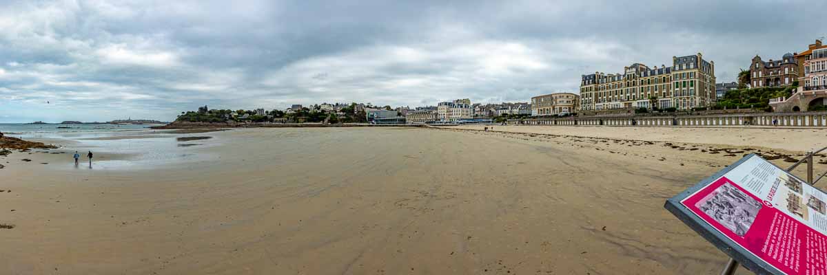 Dinard : plage de l'Écluse