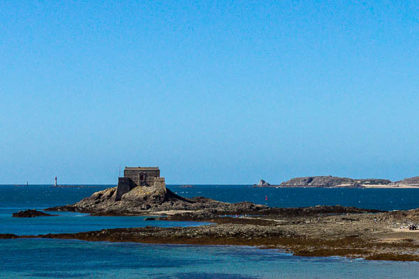 Saint-Malo : Petit Bé à marée basse