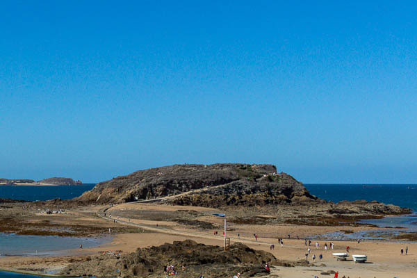 Saint-Malo : Grand Bé à marée basse