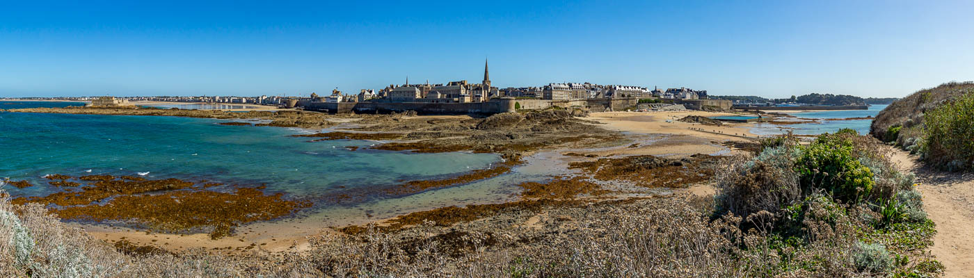 Saint-Malo depuis le  Grand Bé