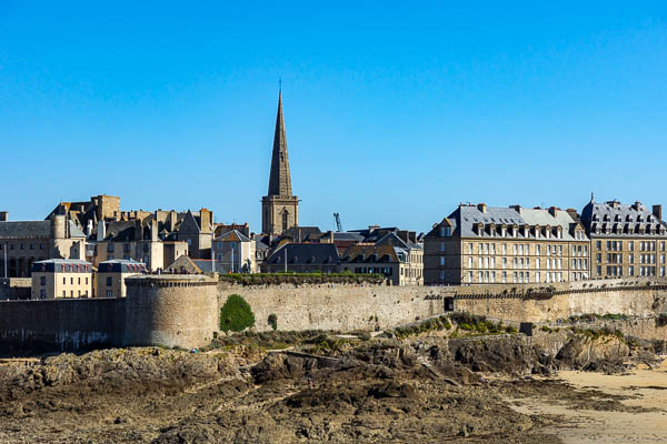 Saint-Malo depuis le  Grand Bé