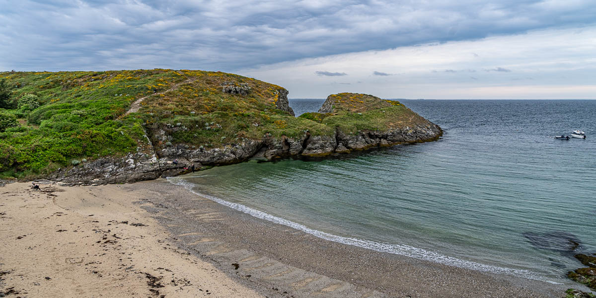 Belle-Île, GR 340 : plage de Deuborh