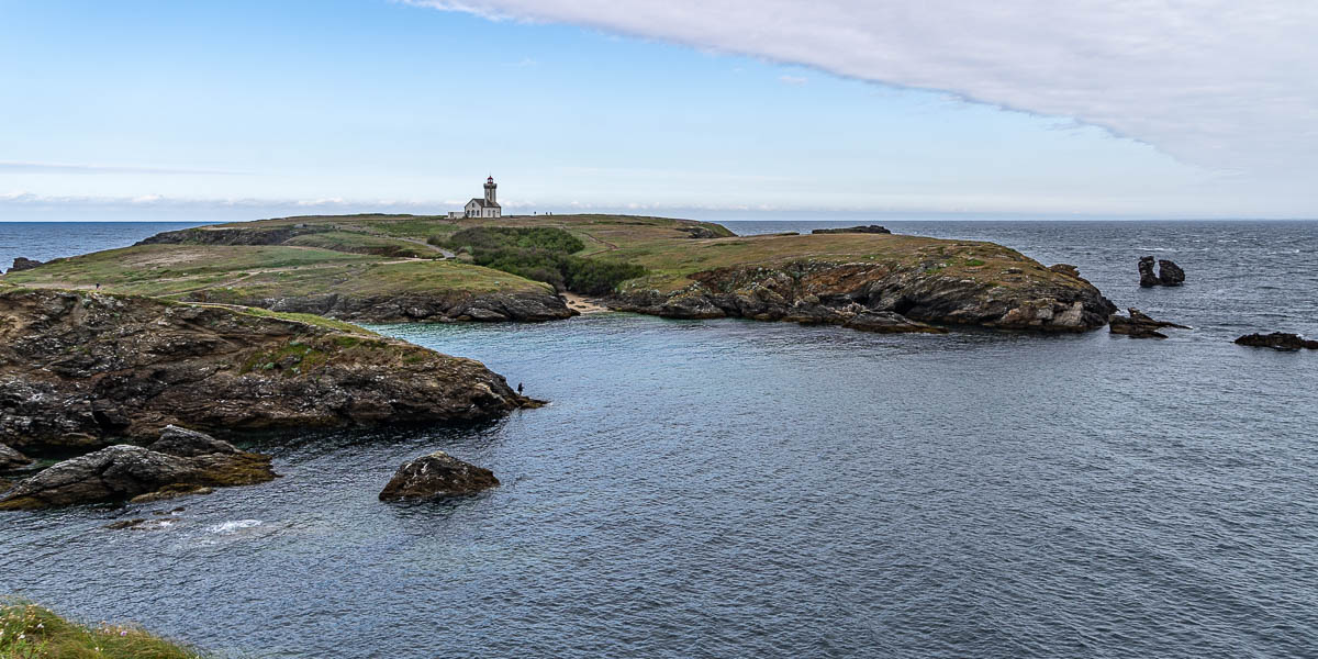 Belle-Île, GR 340 : pointe des Poulains, phare