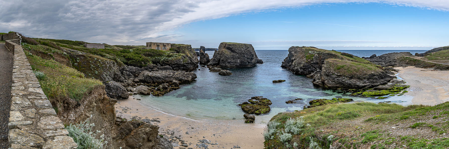 Belle-Île, GR 340, pointe des Poulains : fort de Sarah Bernhardt