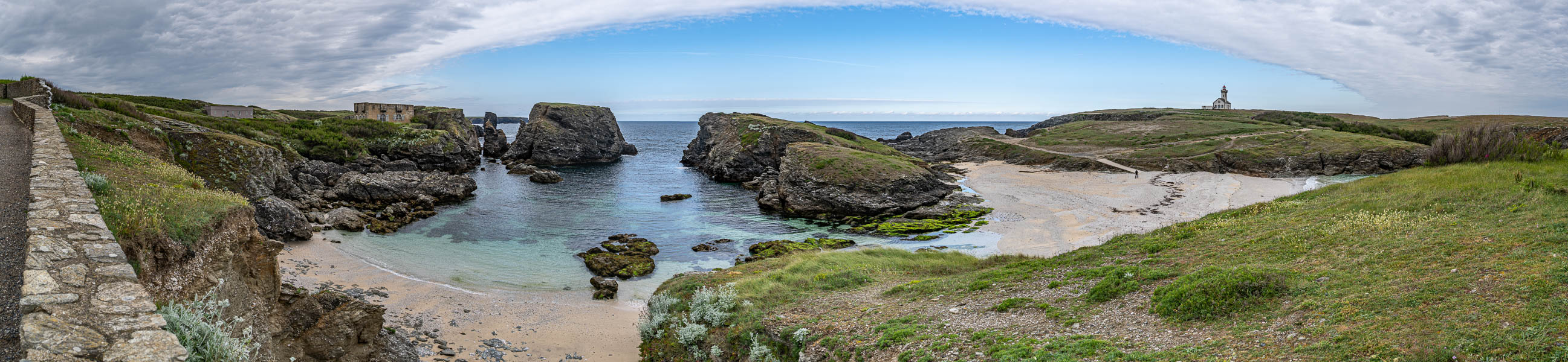 Belle-Île, GR 340, pointe des Poulains : fort de Sarah Bernhardt