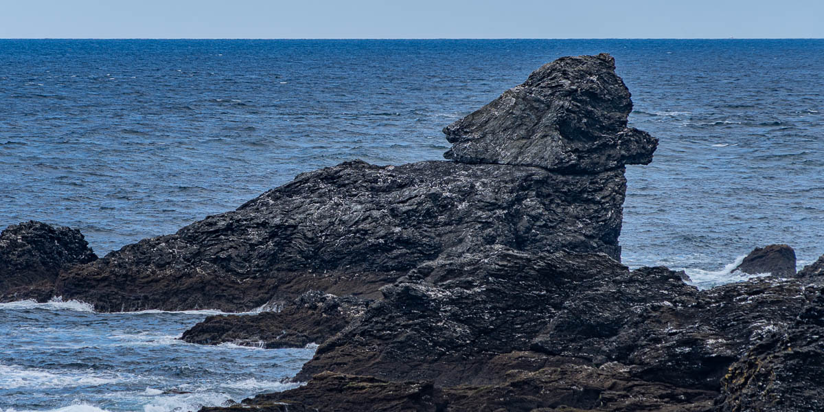 Belle-Île, GR 340 : île des Poulains, rocher le Chien