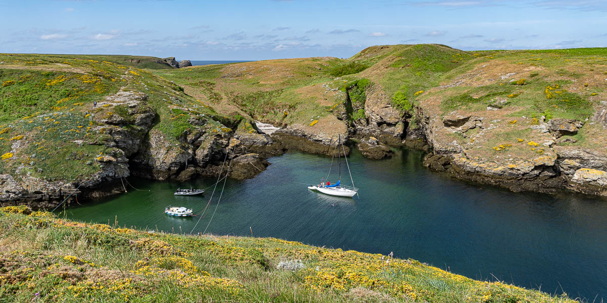 Belle-Île, GR 340 : port de Stêr Ouen
