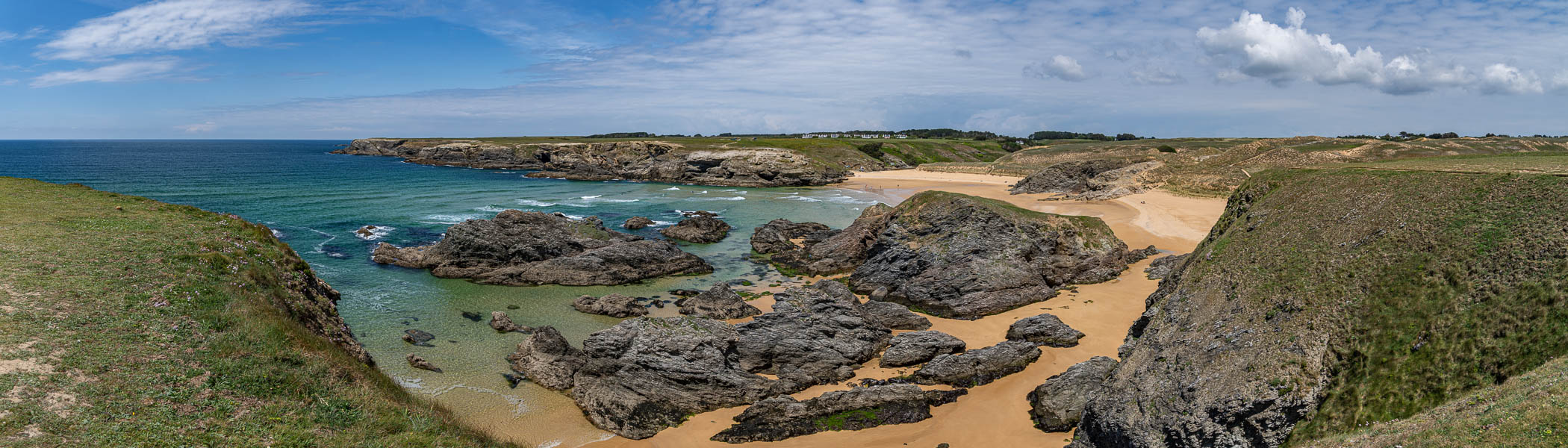 Belle-Île, GR 340 : dune et plage de Donnant