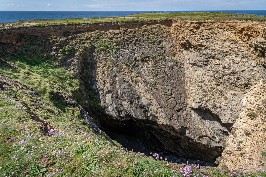 Belle-Île, GR 340 : trou du Vazen