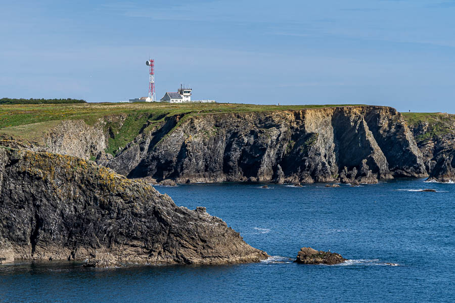 Belle-Île, GR 340 : sémaphore de la pointe du Talut