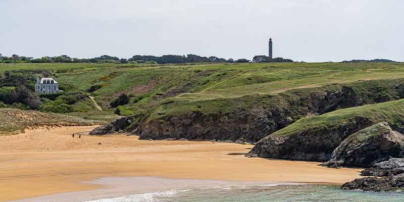 Plage de Donnant, grand phare de Belle-Île
